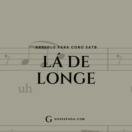 Portada de la partitura Lá de Longe