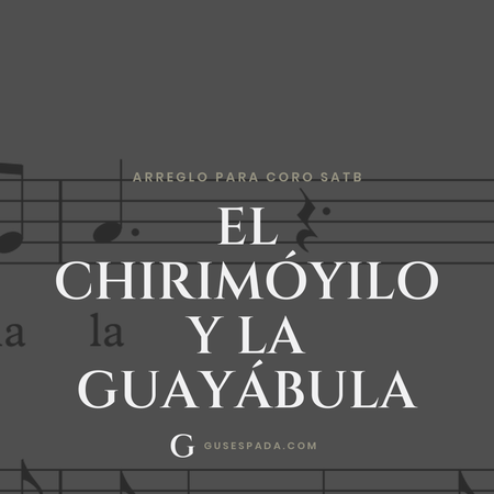Portada de la partitura El chirimóyilo y la guayábula